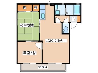 間取図 ラドゥース伊勢山Ⅱ