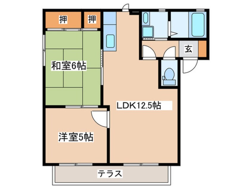 間取図 ラドゥース伊勢山Ⅱ