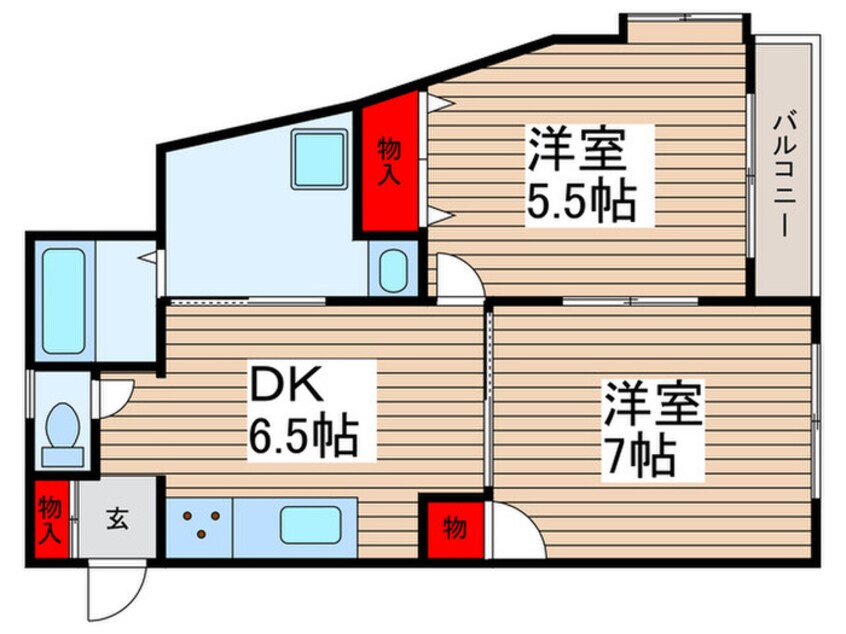 間取図 アベニュー花輪