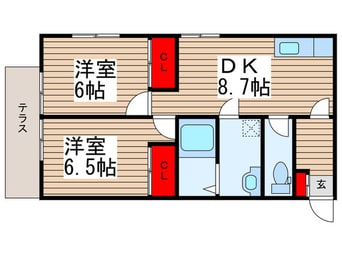 間取図 リバ－スト－ン