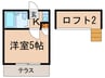 ピア　エイコウ 1Kの間取り