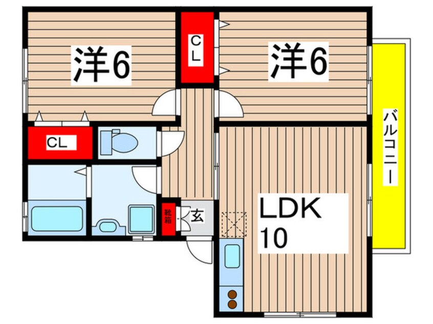 間取図 ミモザコ－ト