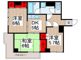 間取図 リヴ竹の塚