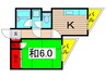 ハイツマサヒロ 1Kの間取り