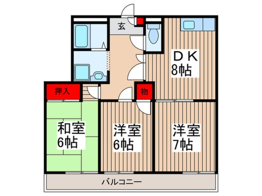 間取図 メゾン　ラメール