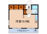 テラス本郷 1Rの間取り