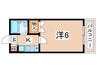 三浦パ－クマンション 1Kの間取り