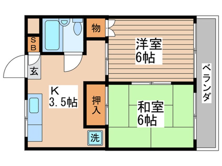 間取図 サンライズ鈴忠