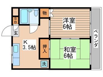 間取図 サンライズ鈴忠