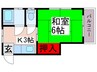 第２大塚荘 1Kの間取り