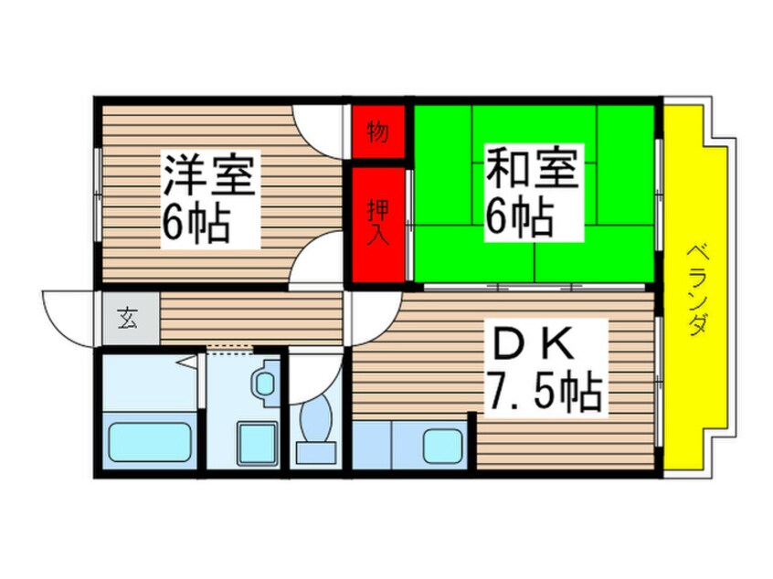 間取図 ＭＩＫＩ　ＲＥＳＩＤＥＮＣＥ