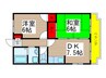 ＭＩＫＩ　ＲＥＳＩＤＥＮＣＥ 2DKの間取り
