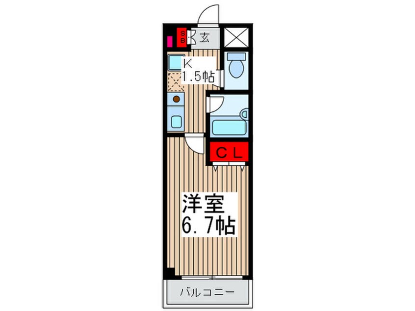 間取図 アクシ－ズⅦ