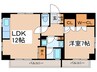 マートルコート調布第２(701) 1LDKの間取り