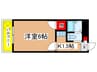 シティ－ホ－ムズ中山 1Kの間取り