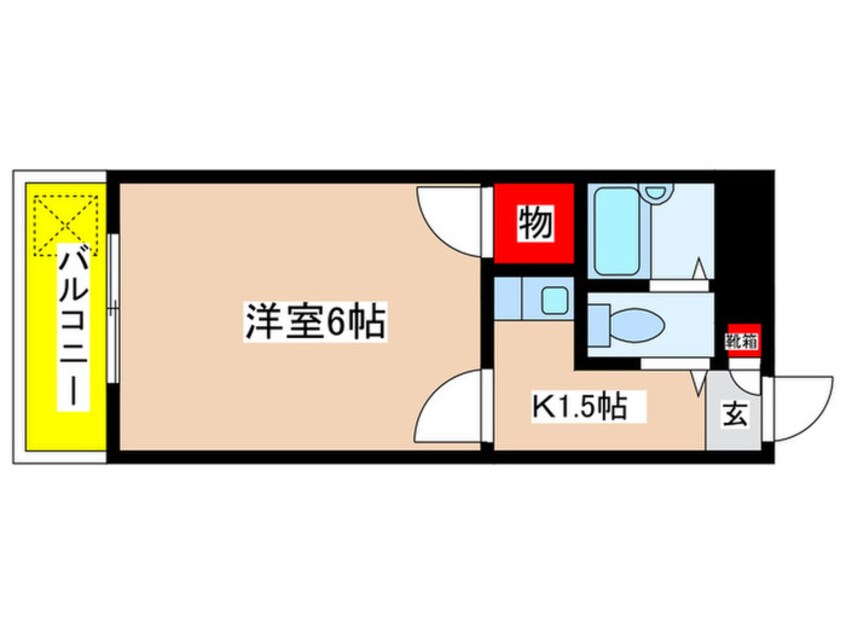 間取図 シティ－ホ－ムズ中山