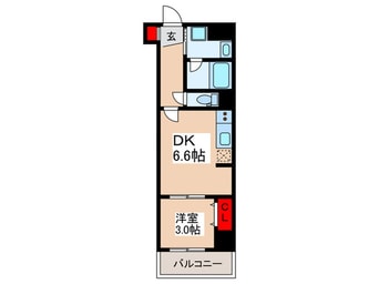 間取図 S-RESIDENCE菊川rivie