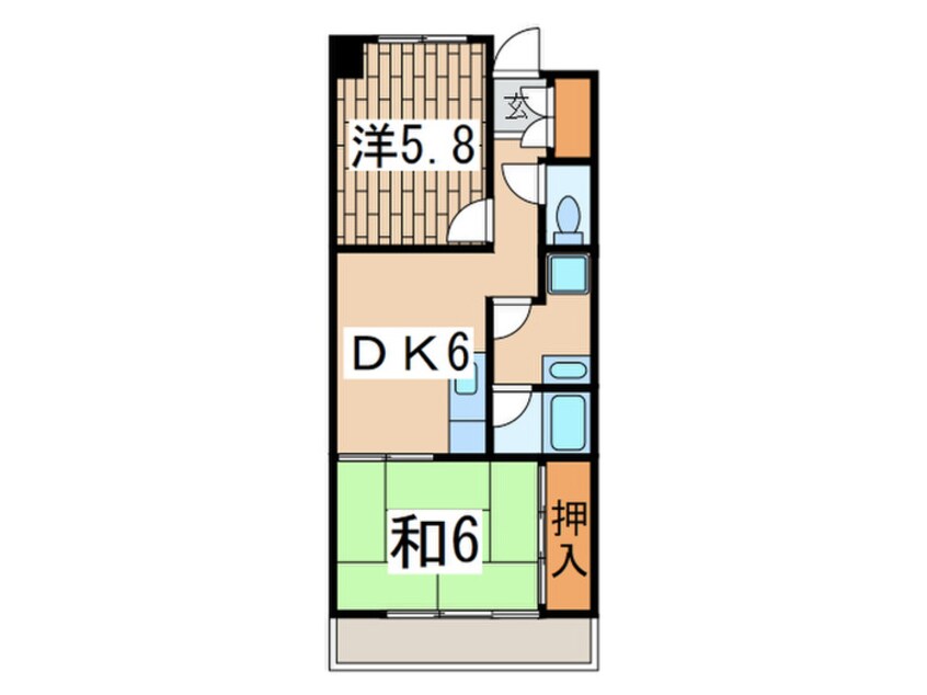 間取図 横尾マンション