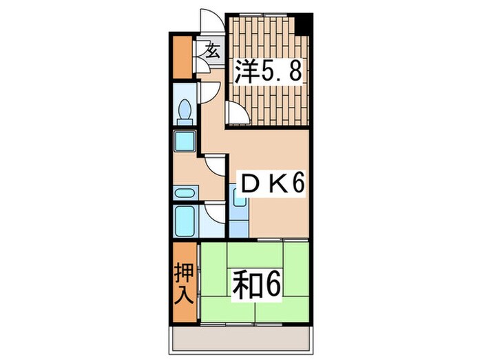 間取り図 横尾マンション