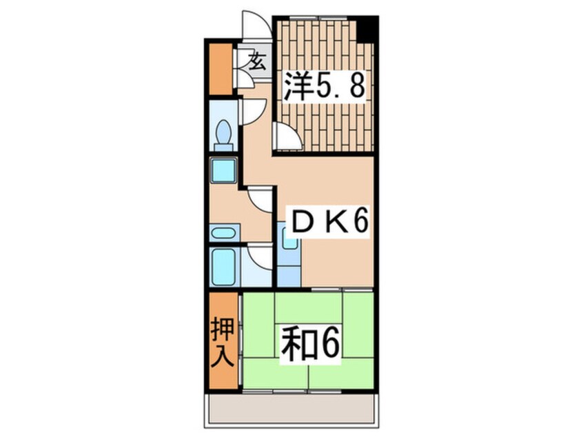 間取図 横尾マンション