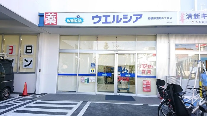 ウェルシア(ドラッグストア)まで322m 葉隠