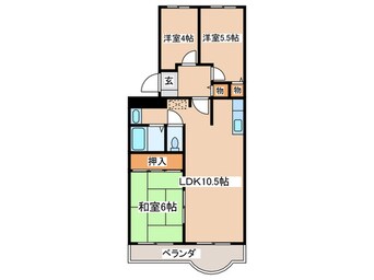 間取図 エレーヌ水沢