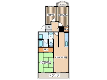 間取図 エレーヌ水沢