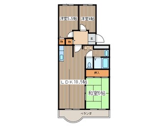 間取図 エレーヌ水沢