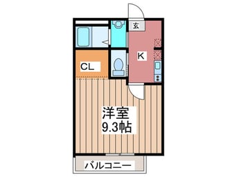 間取図 キャメル八潮8