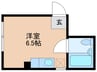 ホワイト大山 1Rの間取り