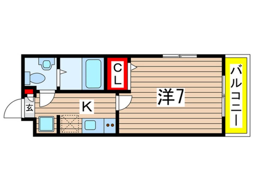 間取図 プリモクラッセ登戸