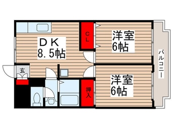間取図 コ－ポ高橋