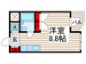プレステ－ジ本木 1Rの間取り