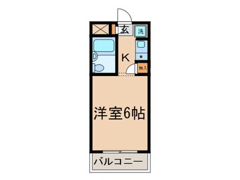 間取図 陣屋ハイツ（２０６）