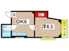 小泉コーポ 1DKの間取り