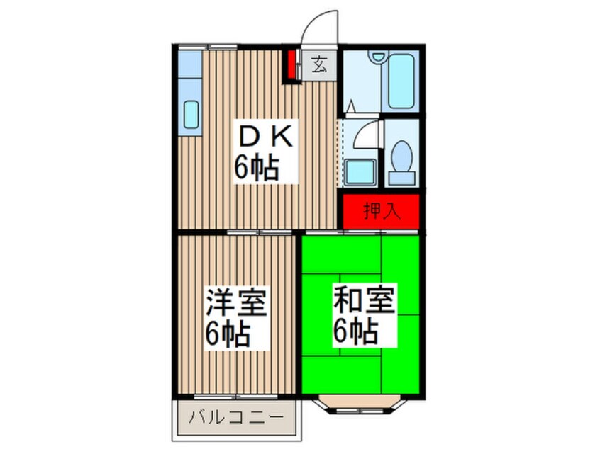 間取図 シャンボール内谷