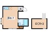 トゥインクル 1Rの間取り
