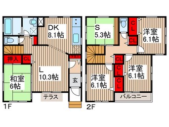 間取図 上尾市原市北一丁目戸建