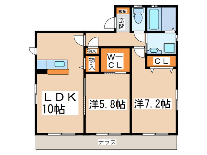 間取図 ブレッサ・クラミ