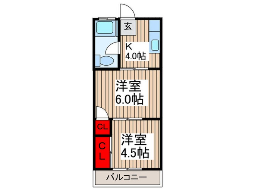 間取図 渕江ホワイトハイツ