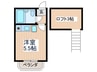 グレイスハイム一橋学園 1Rの間取り