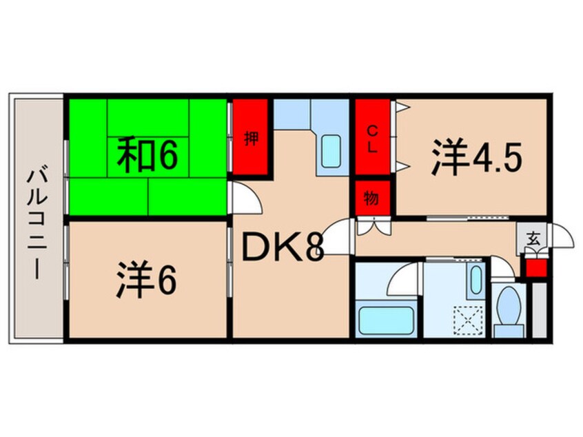 間取図 パティオイチヒロ