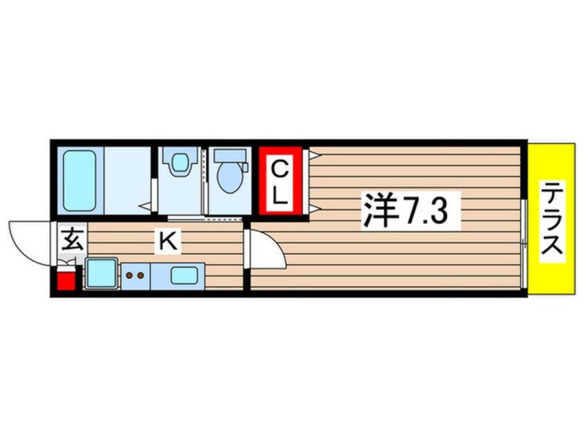 間取図 マーブルコート千葉みなと