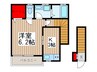 桧ハウス 1Kの間取り