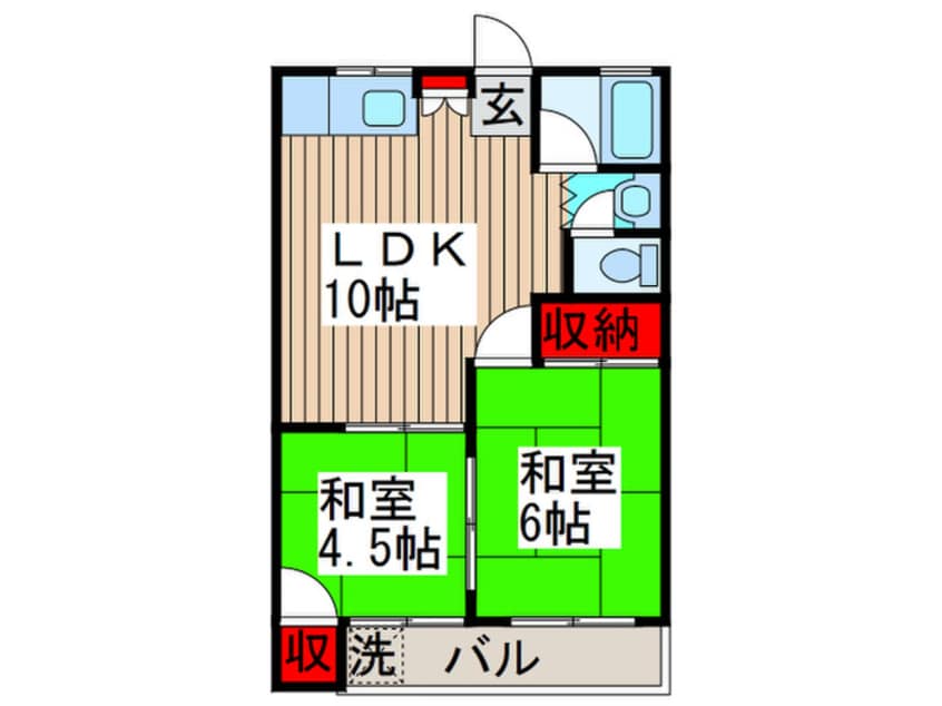 間取図 関原ロイヤルハイツ１