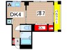 第６ホクシンビル 1DKの間取り