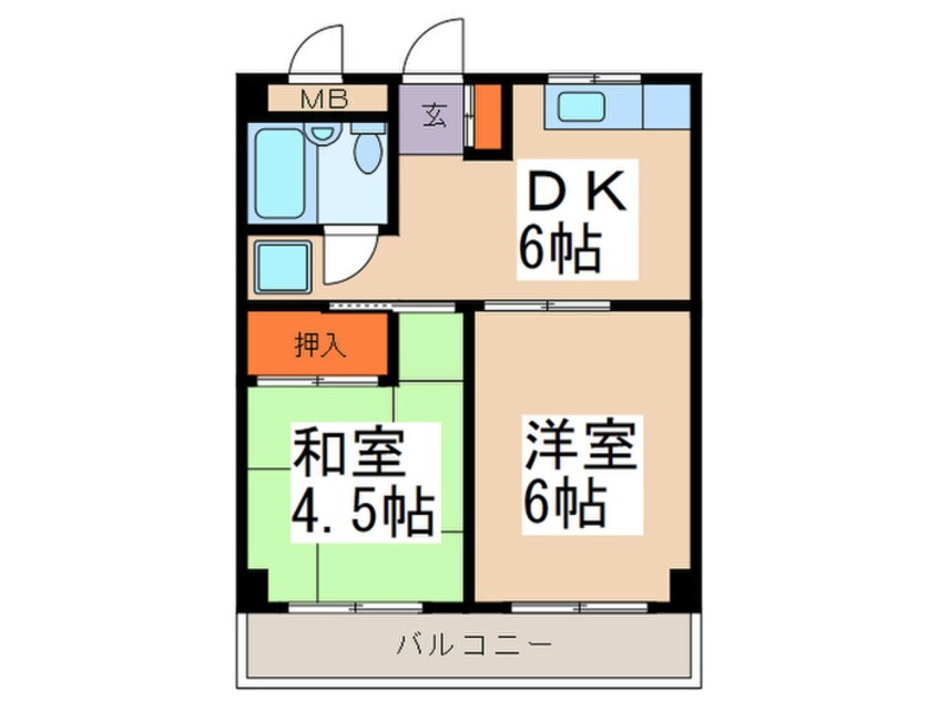 間取図 第２飯田ハイツ