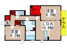 ヴェルデソーレＢ 2LDKの間取り