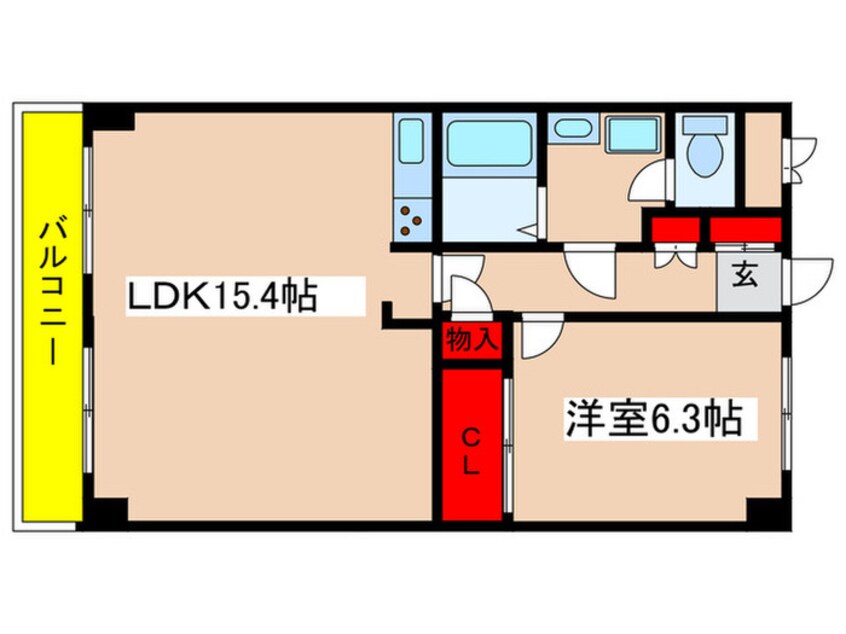 間取図 パストラル新百合Ⅱ