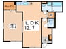 あざみ野グランカーサⅢ番館 1LDKの間取り